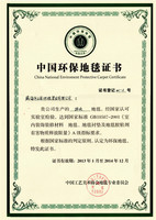 中国环保地毯认证-方块2013